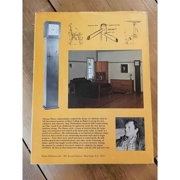 How to build shaker furniture by Thos. Moser. Hard Cover Dust Jacket 1977 - Picture 8 of 8